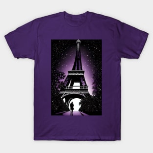 Eiffel tower night aesthetic T-Shirt